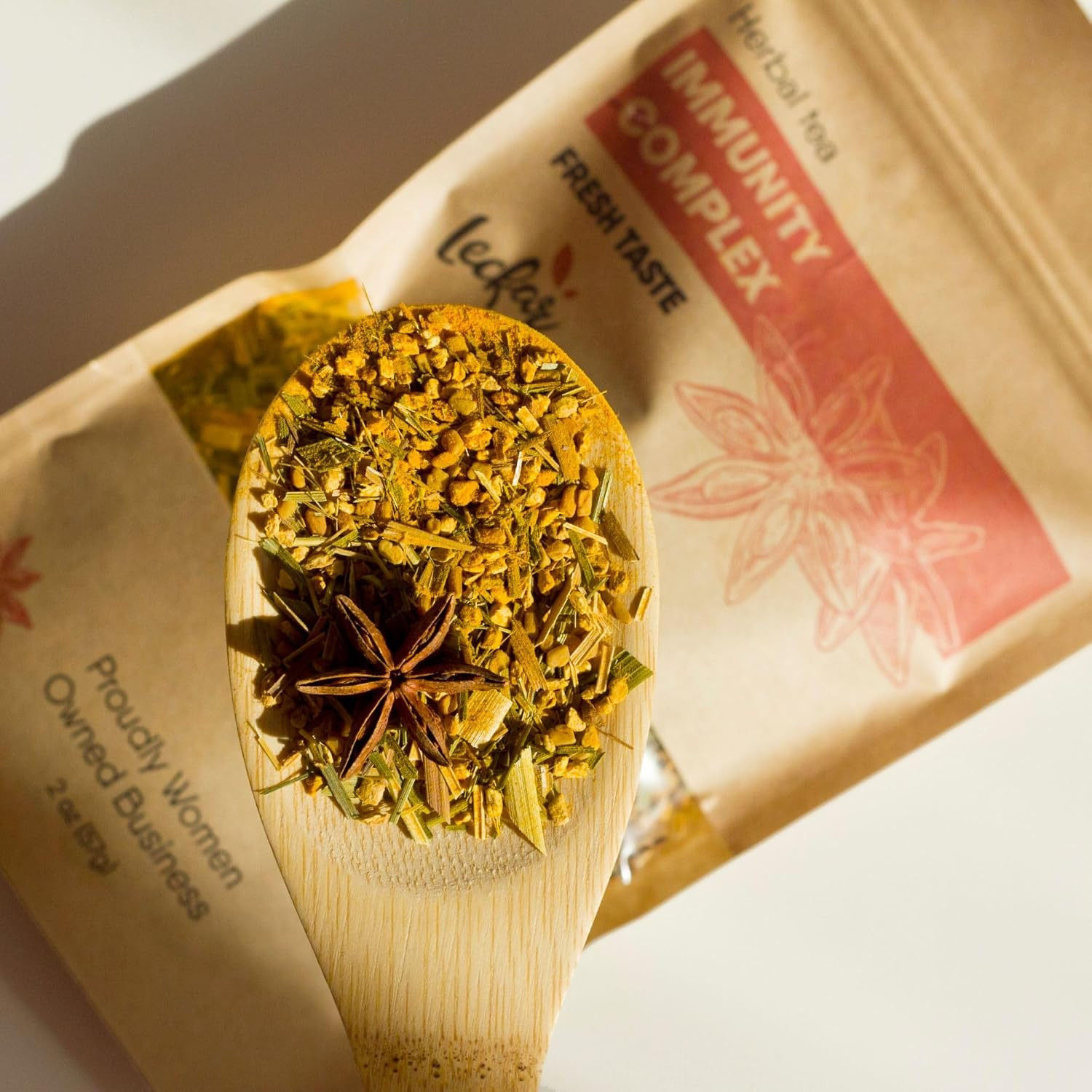 Herbal Tea with Lemongrass, Ginger, Fenugreek, Star Anise, Turmeric, Caffeine Fr