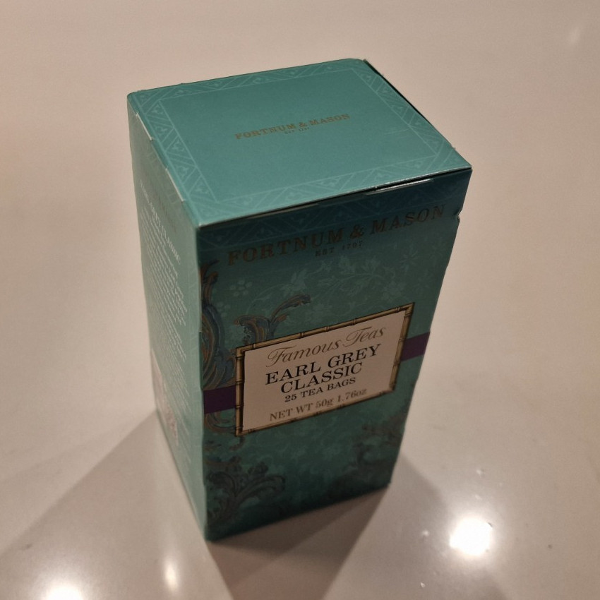 Fortnum & Mason Earl Grey Classic Bagged Tea Bags 25 Pack 50g Earl Grey Pantry