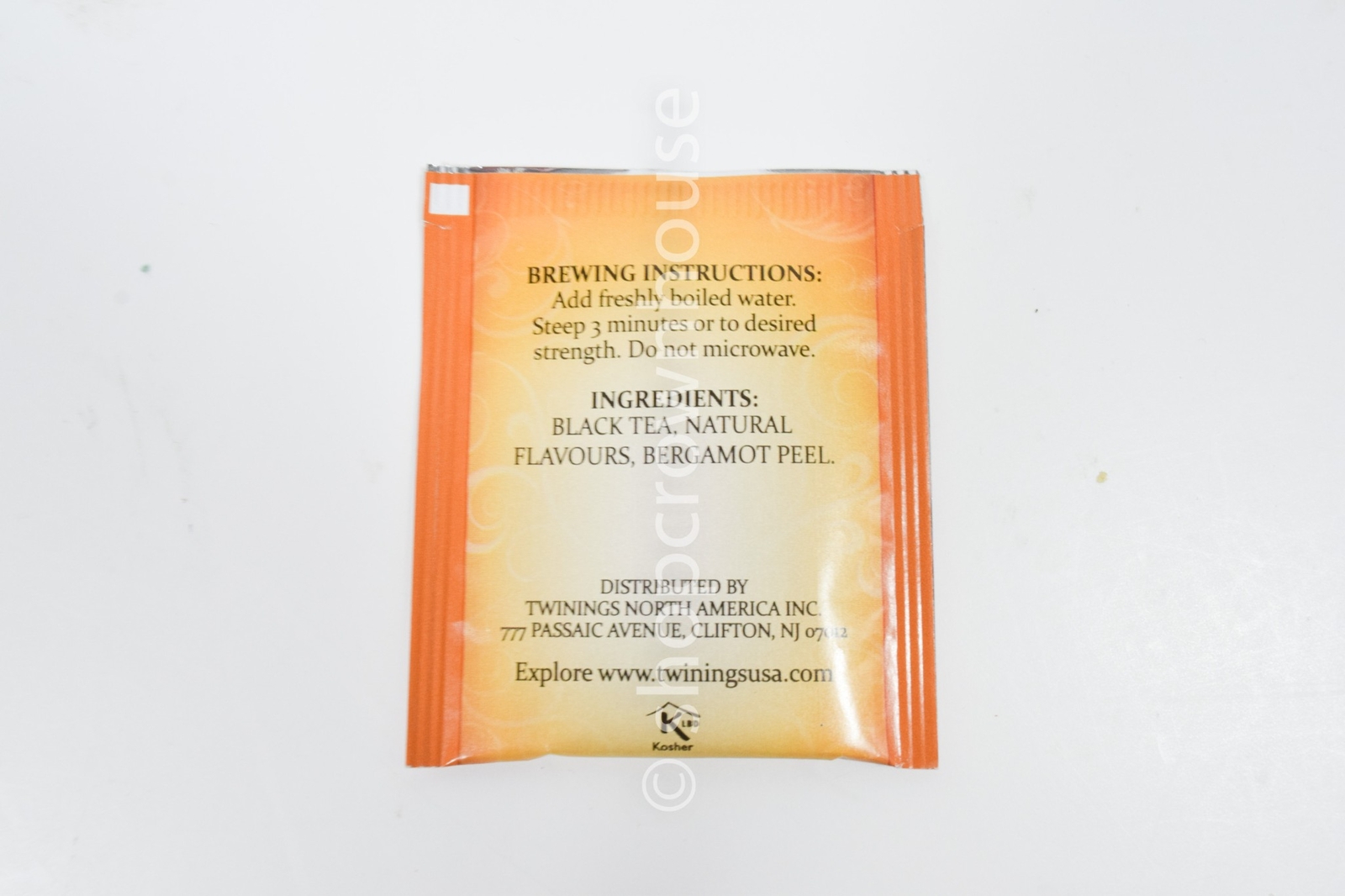 90 Tea Bags Twinings EARL GREY Black Tea Kosher 1.76oz BULK
