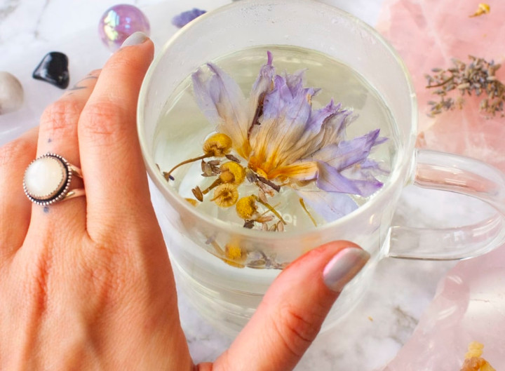 Blue Lotus Nymphaea Caerulea 100% Organic Herb Natural Dried Flower Tea Ceylon