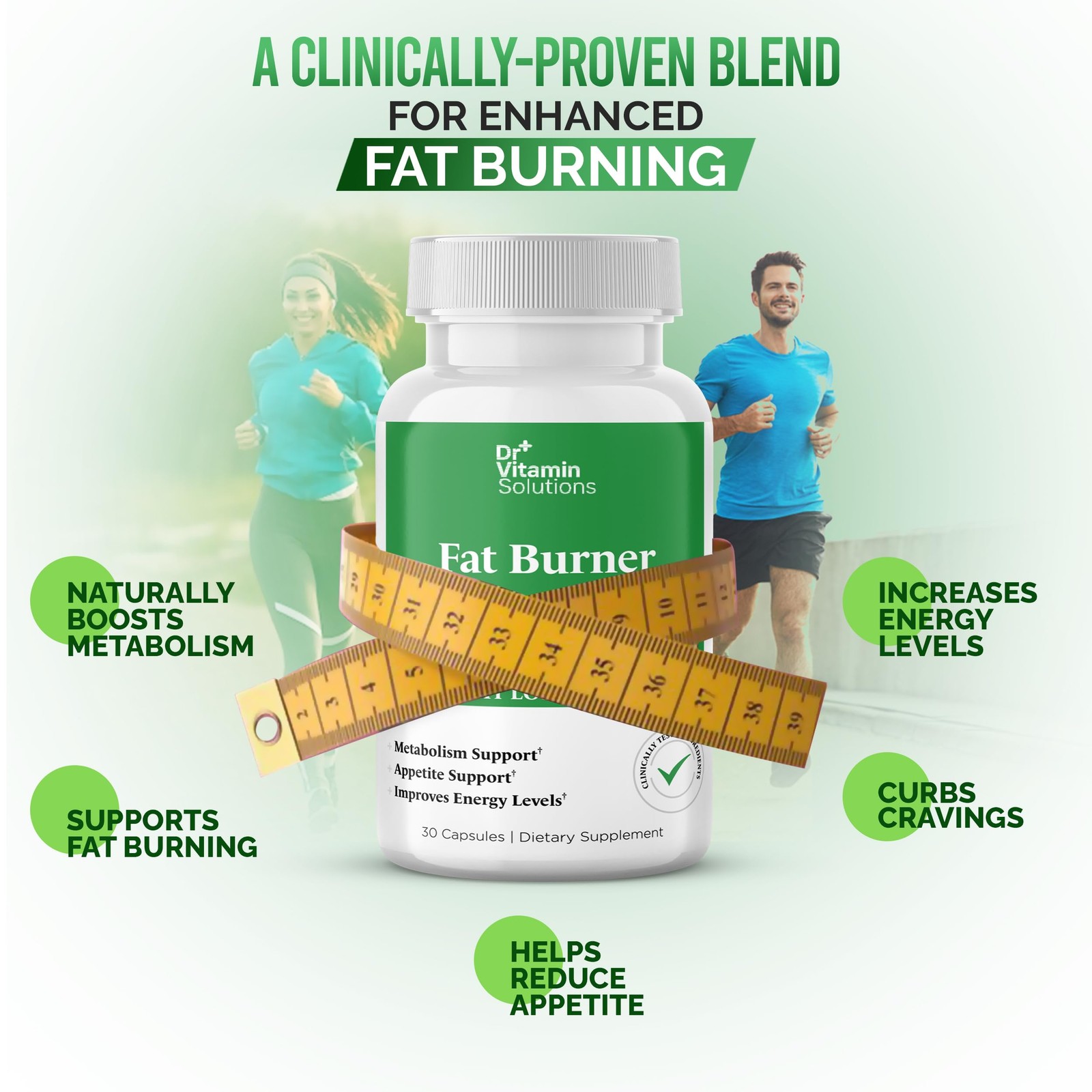 Fat Burner & Appetite Control Weight Loss Supplements for Women & Men – Metab…