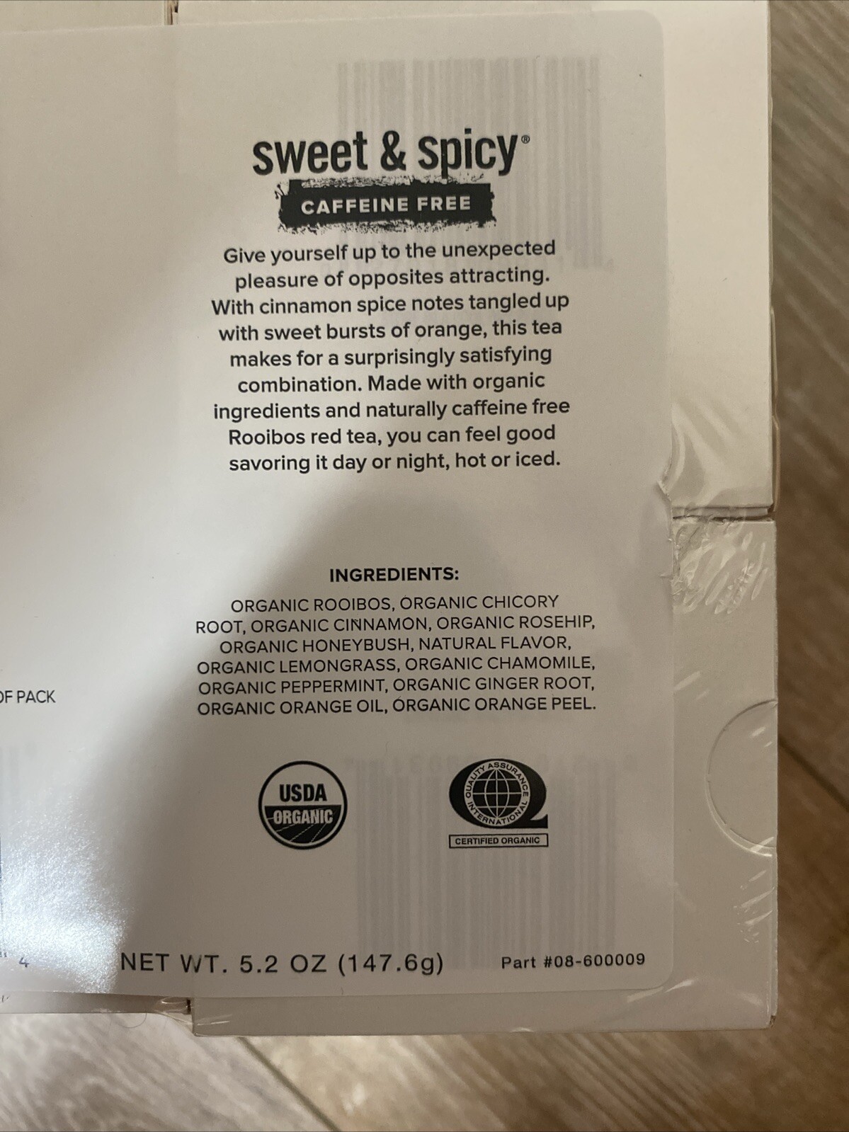 Good Earth Sweet & Spicy Organic Caffeine Free 4-Pack