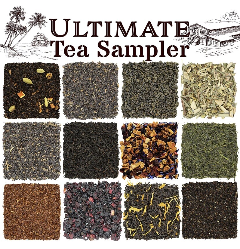 solstice tea traders Ultimate Sampler Pack Of 12 Loose Leaf Teas