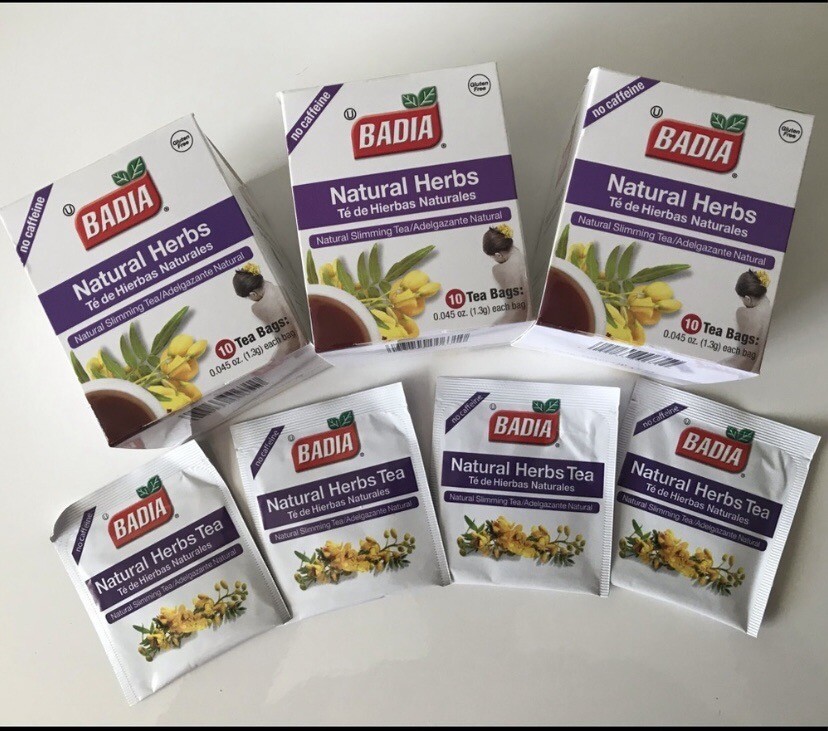 Badia Herbs Natural Slimming Tea Caffeine-Free (3 Boxes)
