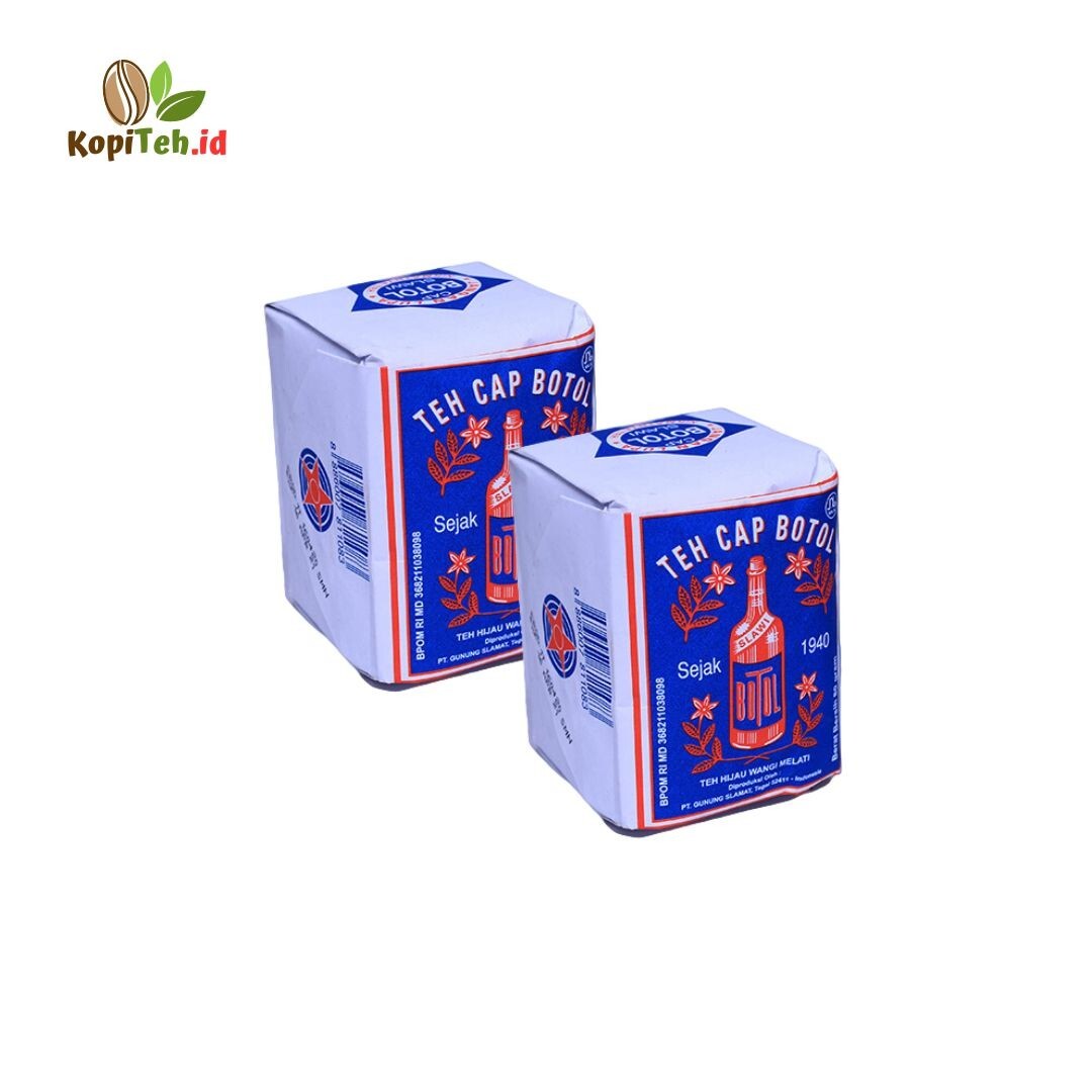 2 x 80gr TEH CAP BOTOL BIRU JASMINE GREEN TEA POWDER FROM INDONESIA