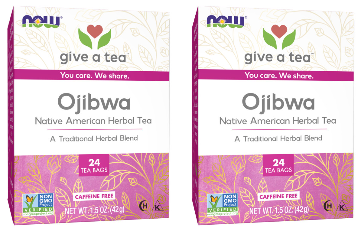 NOW Foods Give a Tea – Ojibwa Tea – 24 Tea Bags ( 2 Pack )