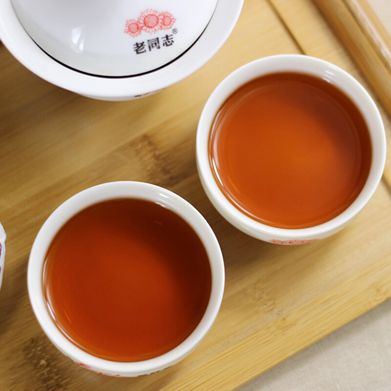15 Anniversary Chen Xiang 2014 Lao Tong Zhi Haiwan Old Comrade Ripe Puer 357g