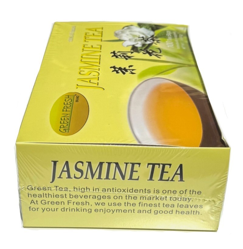 100-Count Tradition Jasmine Green Tea Bags Natural Handpicked from Fujiang 7oz