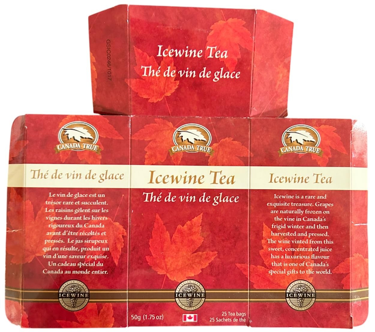 Canada True Icewine Tea, 25 Tea Bags, 50g (1.75oz) – FREE SHIPPING