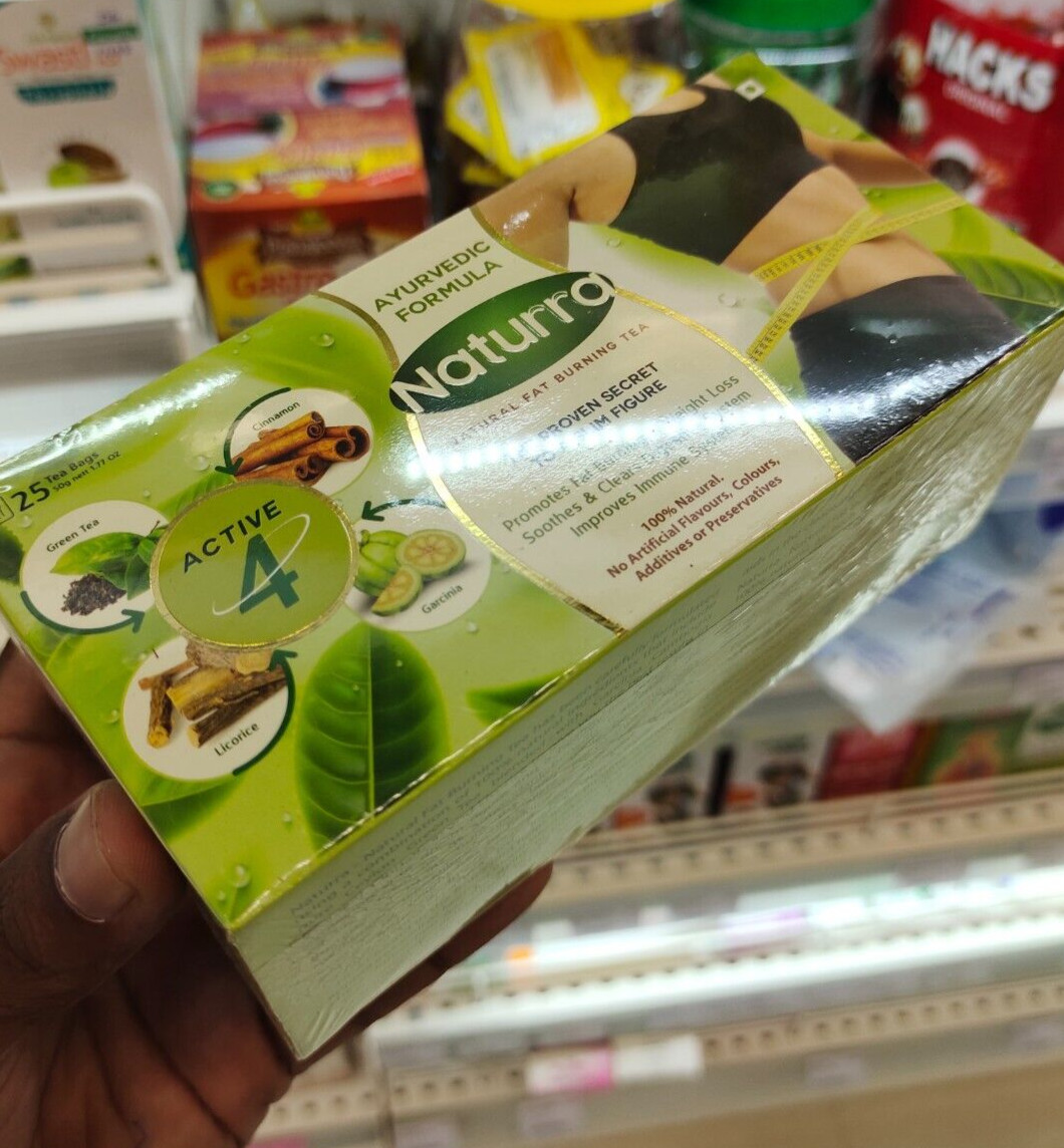 Naturra Slim Fast Fat Burner Herbal Green Tea Weight Loss Ceylon Sri Lanka Tea