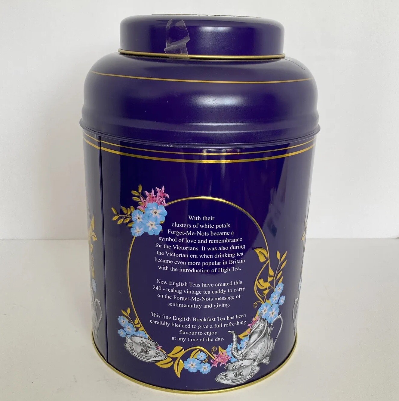 Traditional English Teas Vintage Victorian Tin Fine Ceylon Breakfast 240 Bags