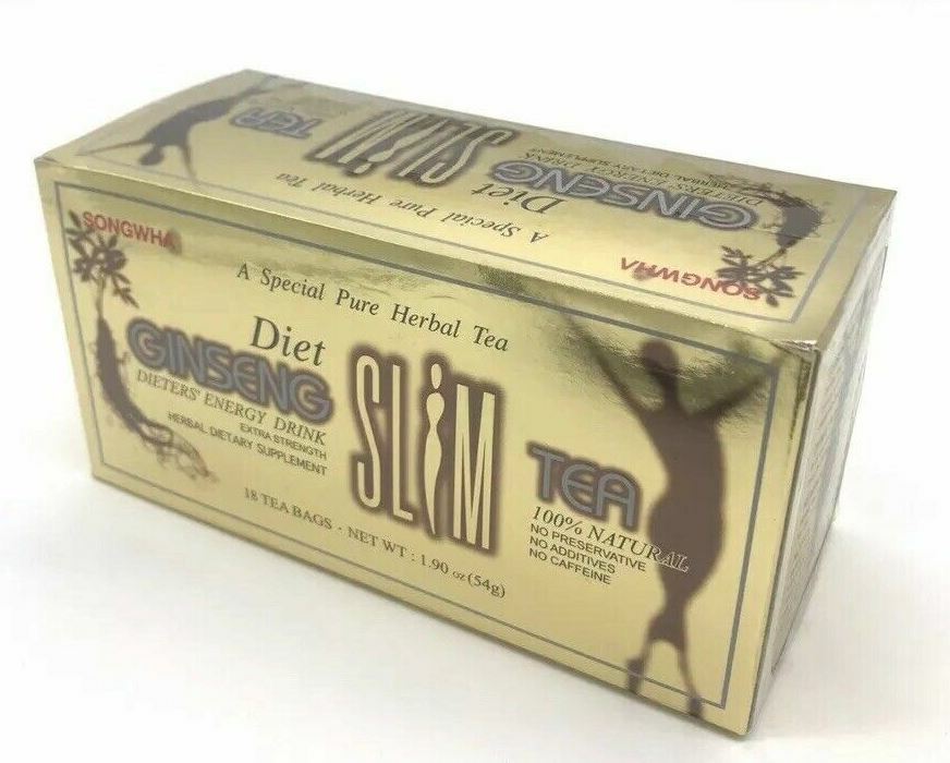 Diet Ginseng Slim Tea for Weight Loss, Extra Strength, 3g X 18bags (1.90 Oz)