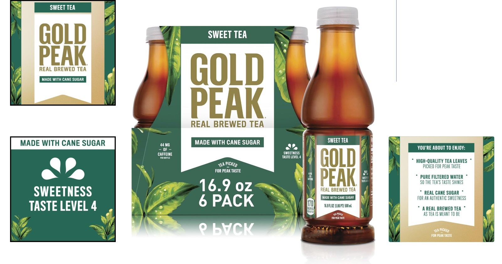 High-Quality Sweet Tea 6 Pack, 16.9 fl oz – Refreshing Flavor for All Occasions