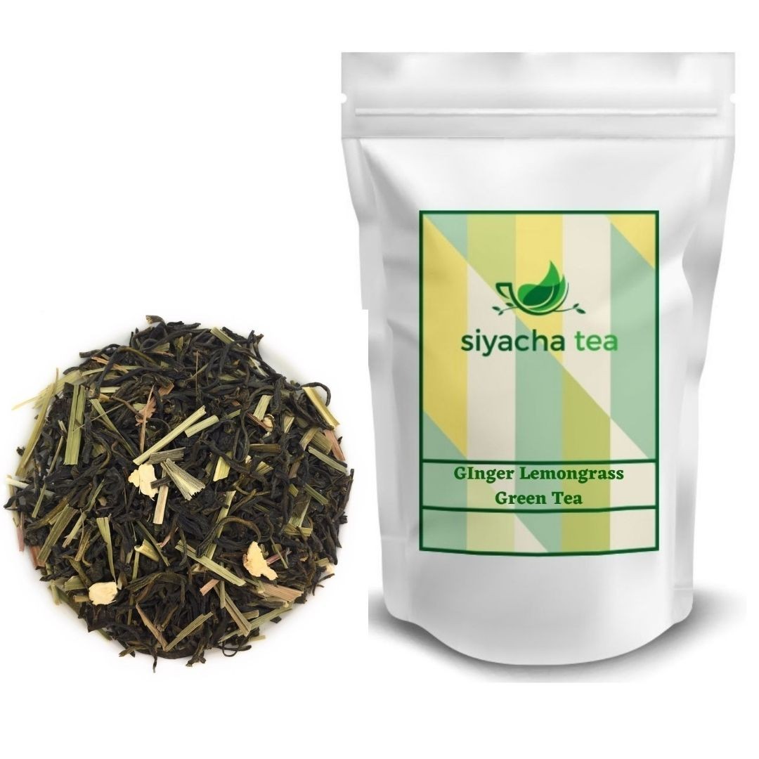Ginger Lemongrass Green Tea Pure Himalayan Detox Loose Leaf Blend 500g