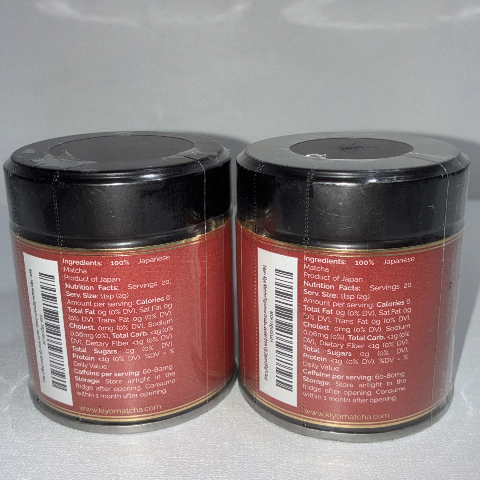 2 Sealed Kiyo Shrugs Signature Grade Ceremonial Uji Matcha 40 G Each