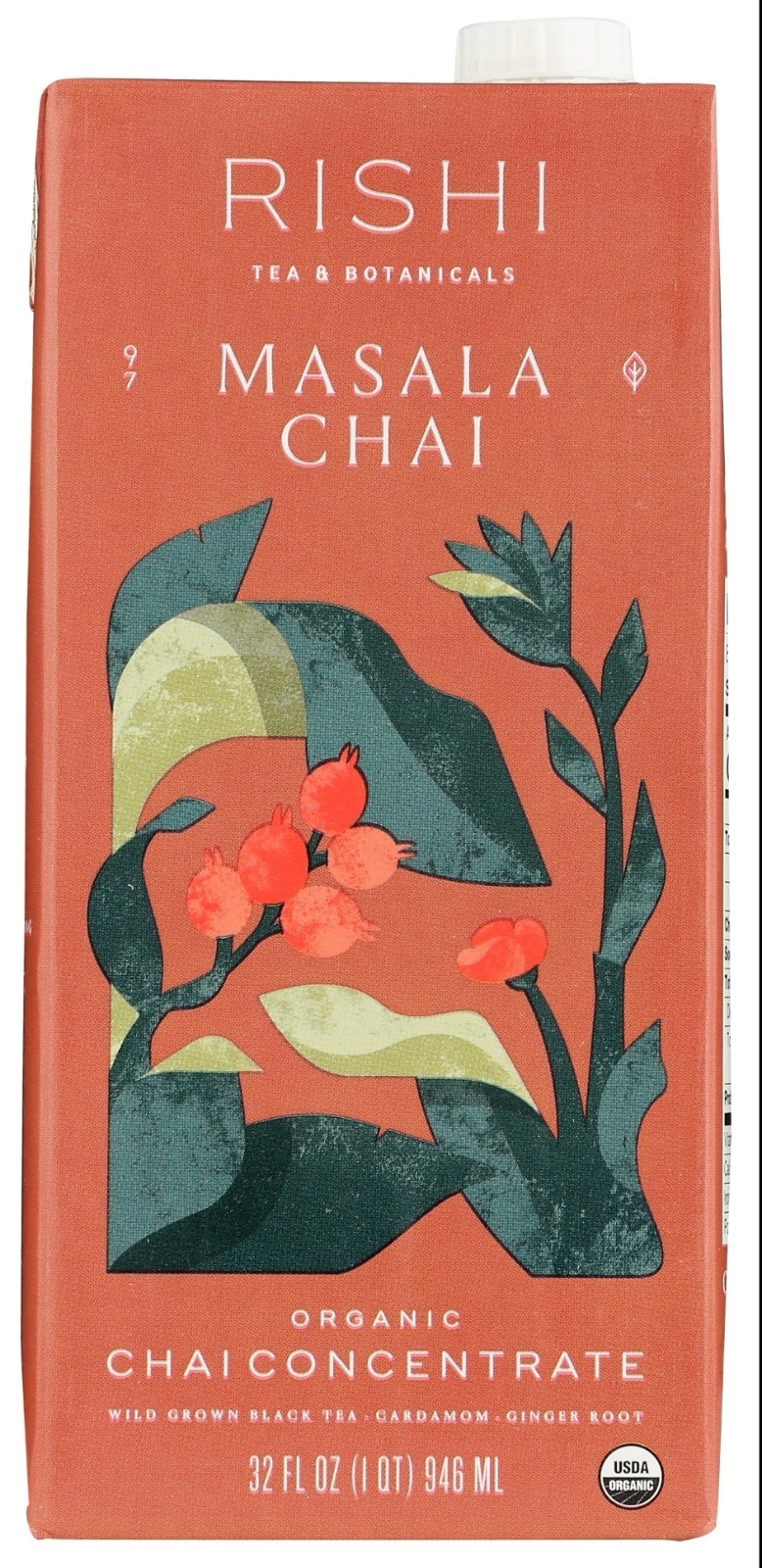 12X Rishi Tea & Botanicals Masala Chai Organic Concentrate 32oz ea BB 6/27