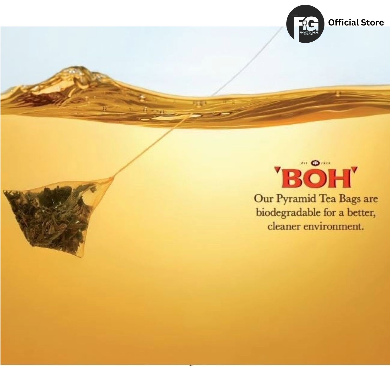 3x BOH Garden Teas Tea Palas Supreme Pyramid Teabag (45 Bags) Flowery Pekoe