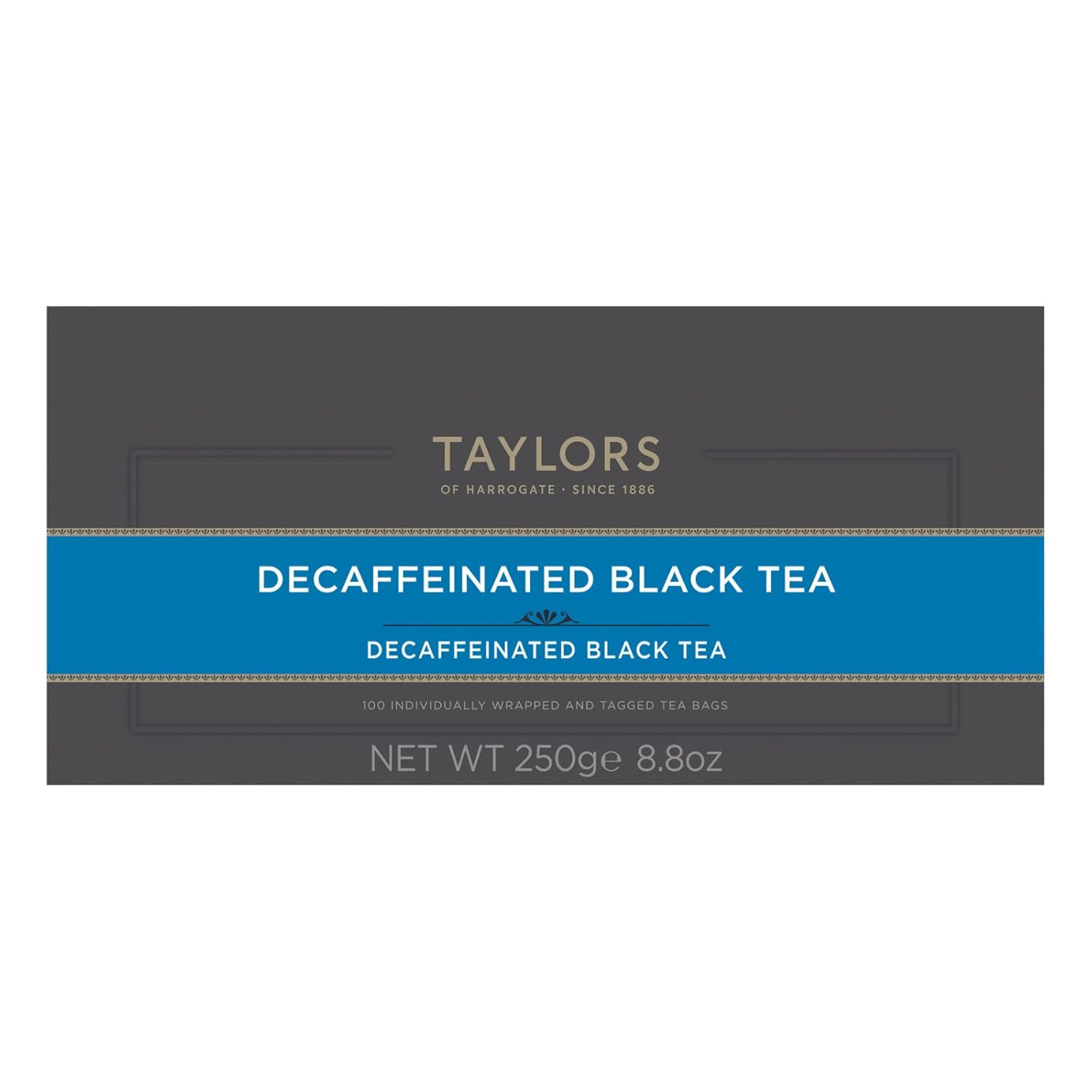 Decaffeinated Breakfast, Black Tea, Individually Wrapped Bags, 100 Count (Pack o