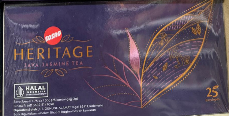 2 Box Sosro Heritage Java Jasmine Tea (25 Teabags per Box)