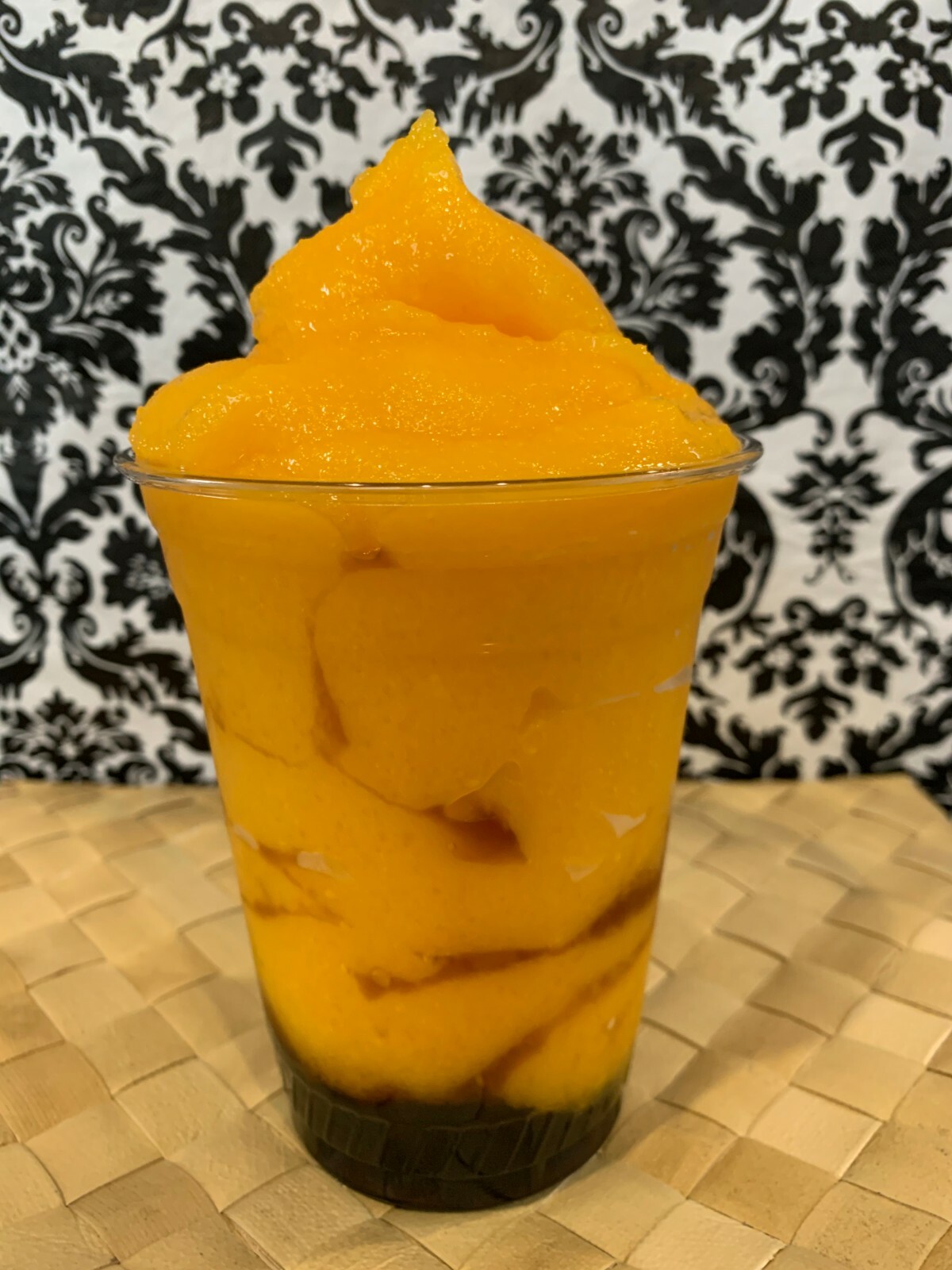 Premium MANGO STRAWBERRY Powder Boba Bubble Tea Tapioca Pearl Smoothie 12 oz