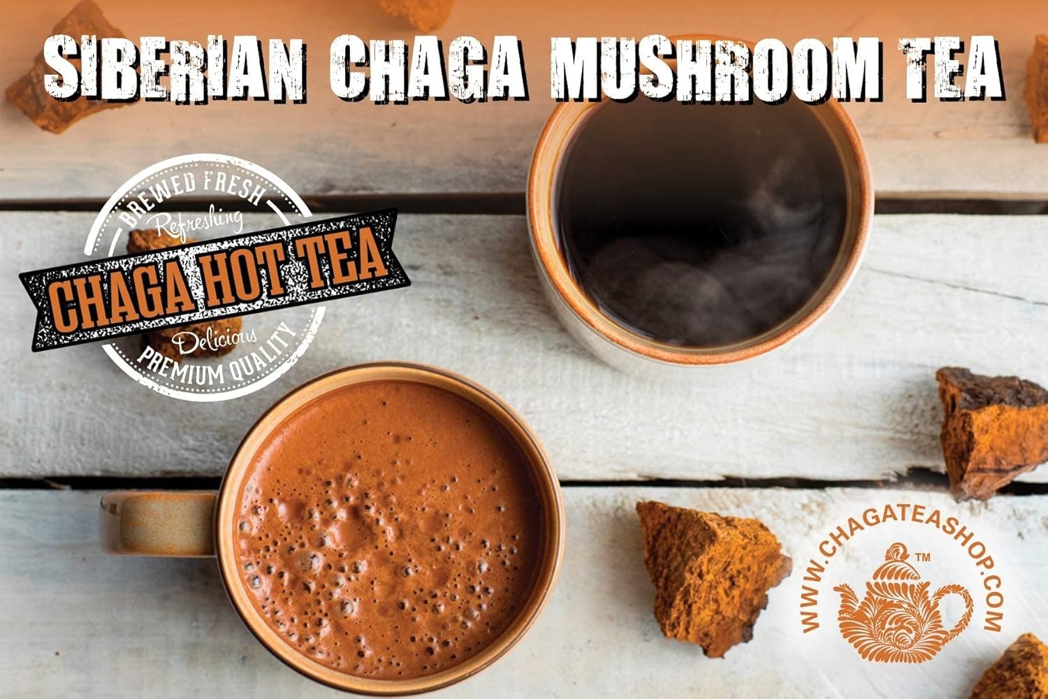 Siberian Chaga Mushroom Individual Filter Tea Bags 20 Filter Bags Net Wt 1.4…