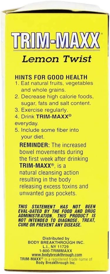 Diet Trim-Maxx Tea Lemon, 60 Count