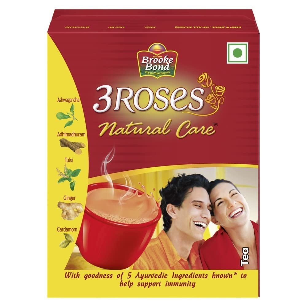 Brooke Bond Red Label Ginger, Brooke Bond 3 Roses Natural Care Tea