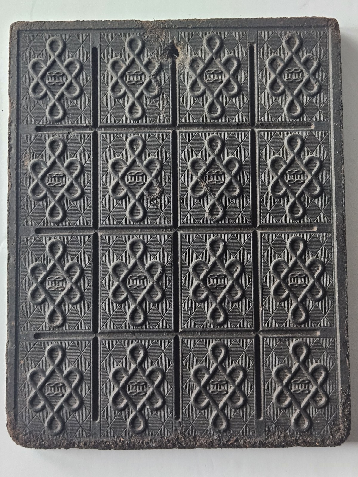 Black Tea Brick Vintage Antique Asian Currency China Chinese Wall Decor