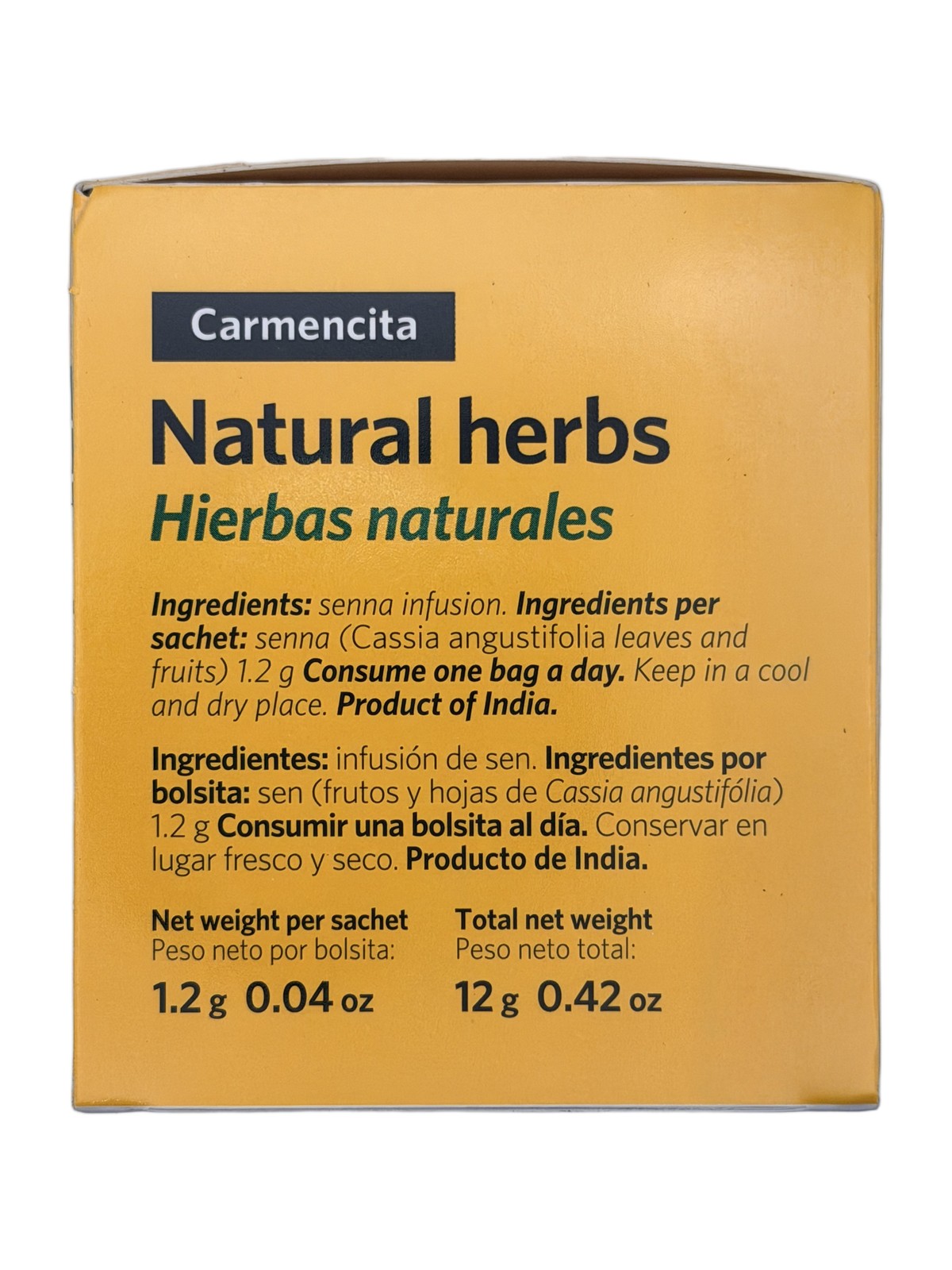 Carmencita Sen Tea Natural Herbs Te Hierbas Naturales 10 Bolsas Tea Bags 3 Pack