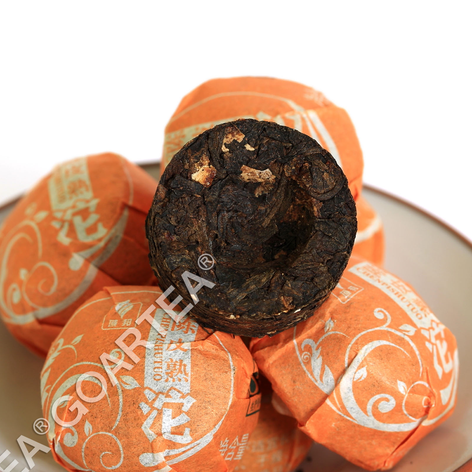 GOARTEA 2015 yr Orange Peel Citrus Flavored Mini Ripe Cake puer Pu’er Pu erh Tea