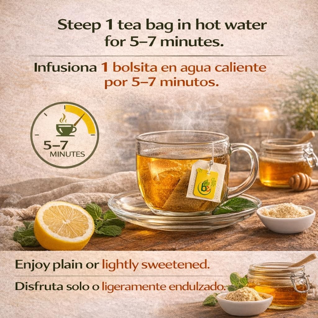 Maca & Ashwagandha Herbal Tea (24 Tea Bags) – 2000mg Each – Traditional Vitality