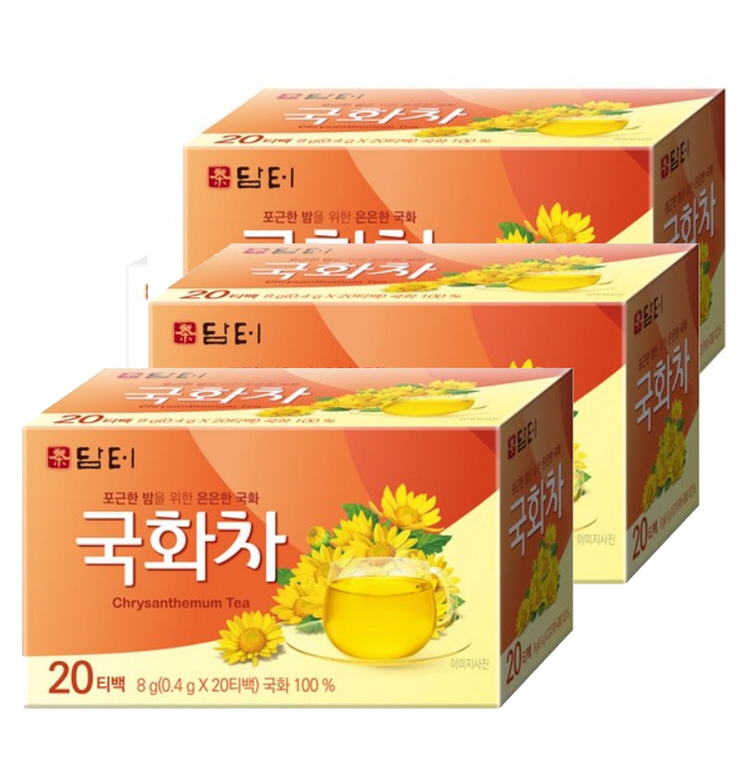 100% Korean Chrysanthemum Tea Damtuh 60 Tea bag