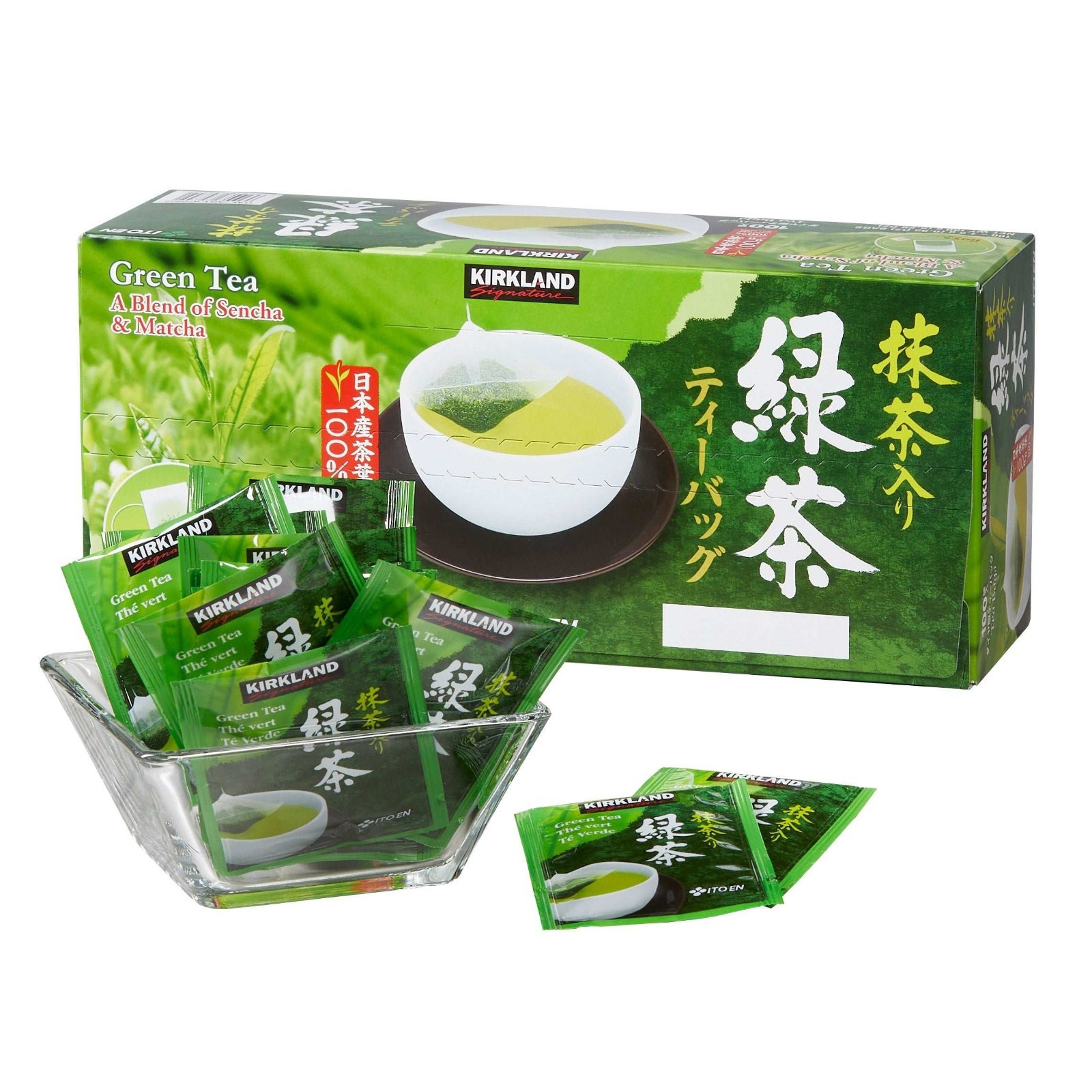 Kirkland Ito En Matcha Blend, Japanese Green Tea 100 ct Each (Pack of 2)