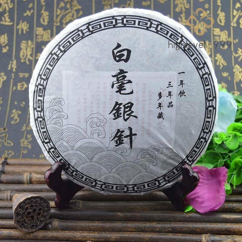 300g Premium Silver Needle White Tea Cake Chinese Bai Hao Yin Zhen BAI CHA Tea