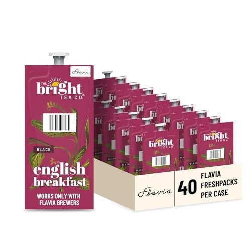 English Breakfast Tea Freshpacks for Flavia Brewers – Case of 40, Premium Qualit