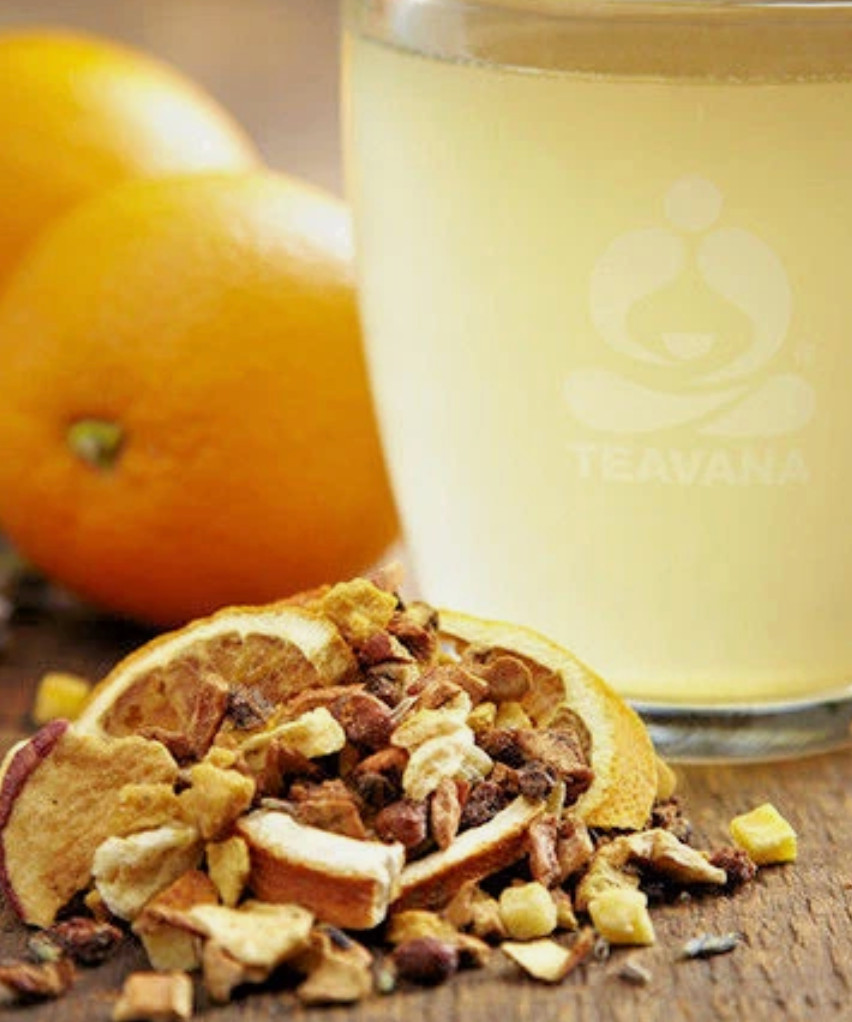 🍑 NEW! RARE! 🍑🍊 AUTHENTIC!! TEAVANA CITRUS LAVENDER SAGE HERBAL TEA 2 OZ 🌈🍊