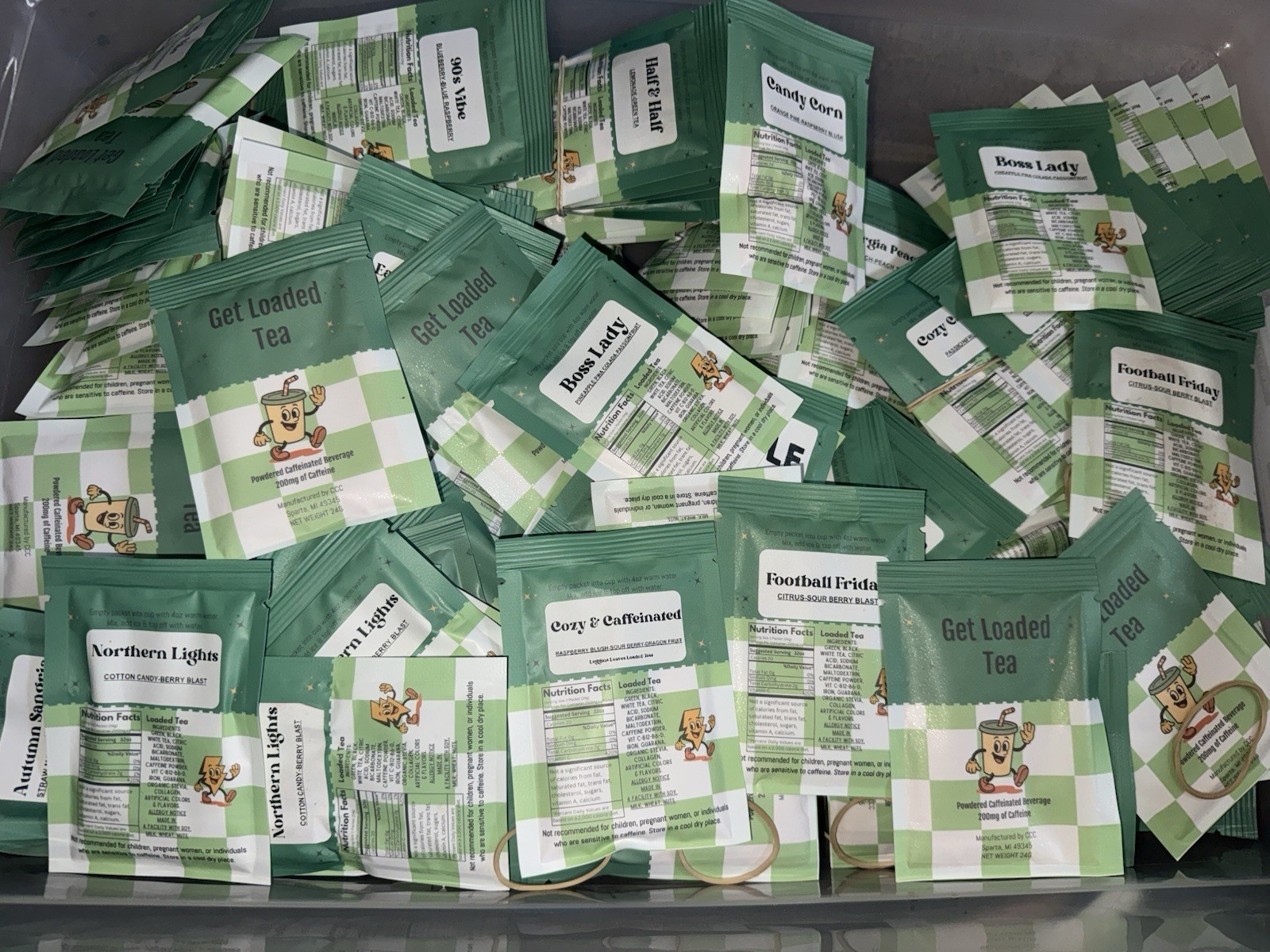 Ccc Loaded Teas mystery flavors 40 Pack lot Coffee Candles And Chaos