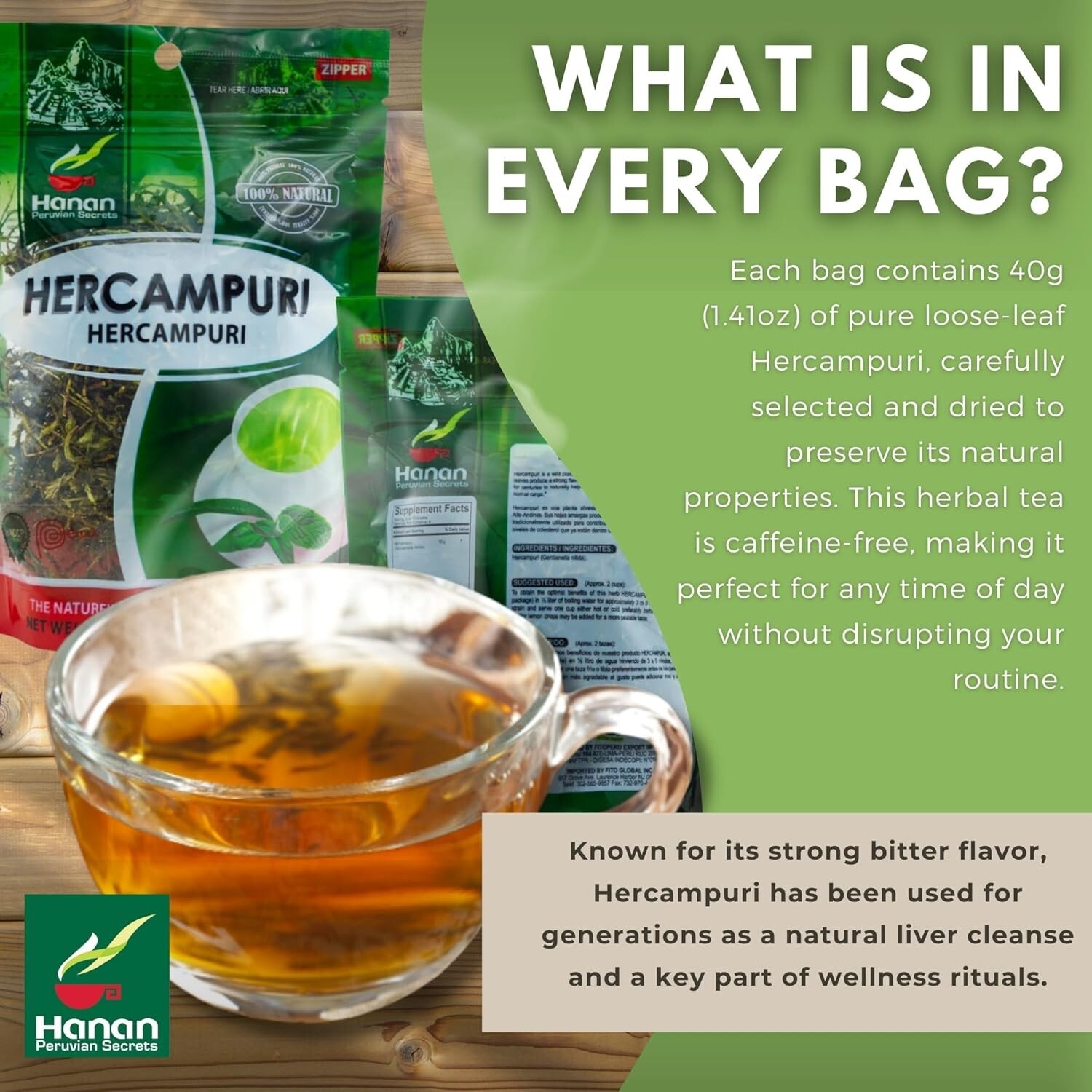 Hercampuri 40 Loose Leaf Herbal tea from Peru