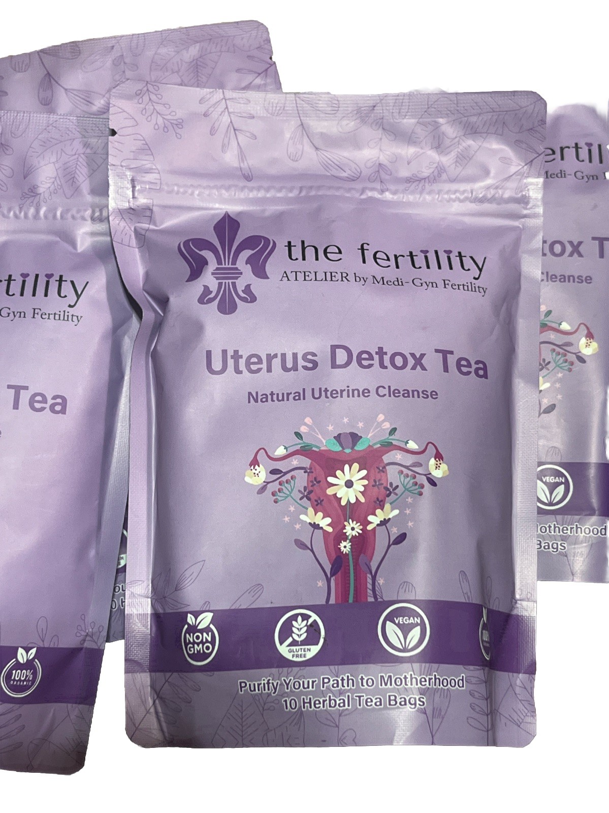 5 Sealed Bags – The Fertility Atleier Medi-Gyn Fertility Utrerus Detox Tea 10/26