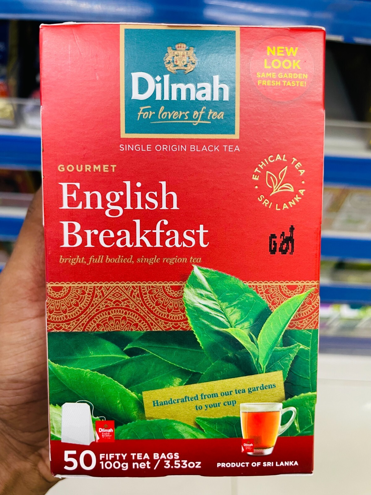 Dilmah English Breakfast Tea 100% Natural Pure Organic Premium Ceylon Tea 50Bags