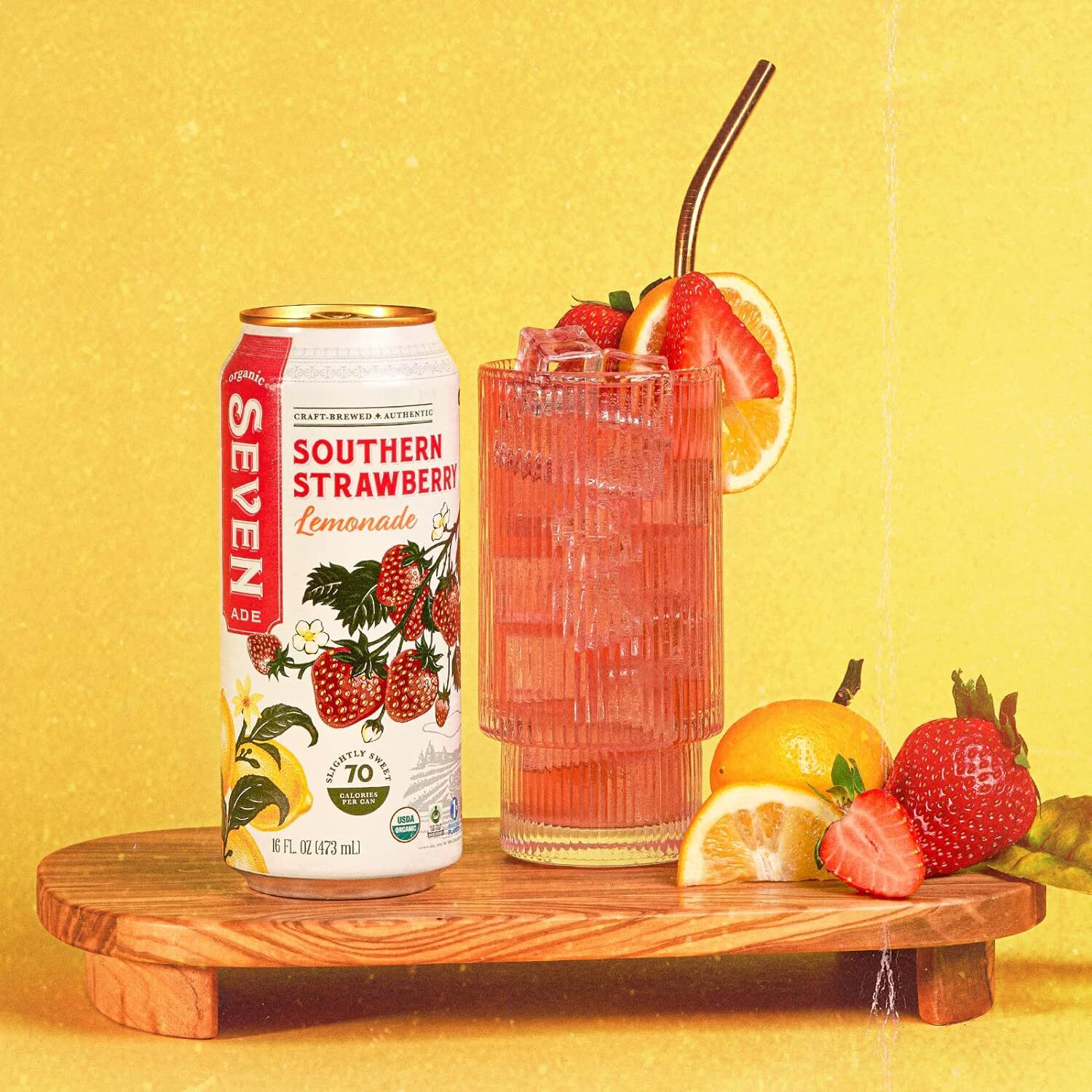 Seven Teas Lemonade Southern Strawberry 16 Fl Oz