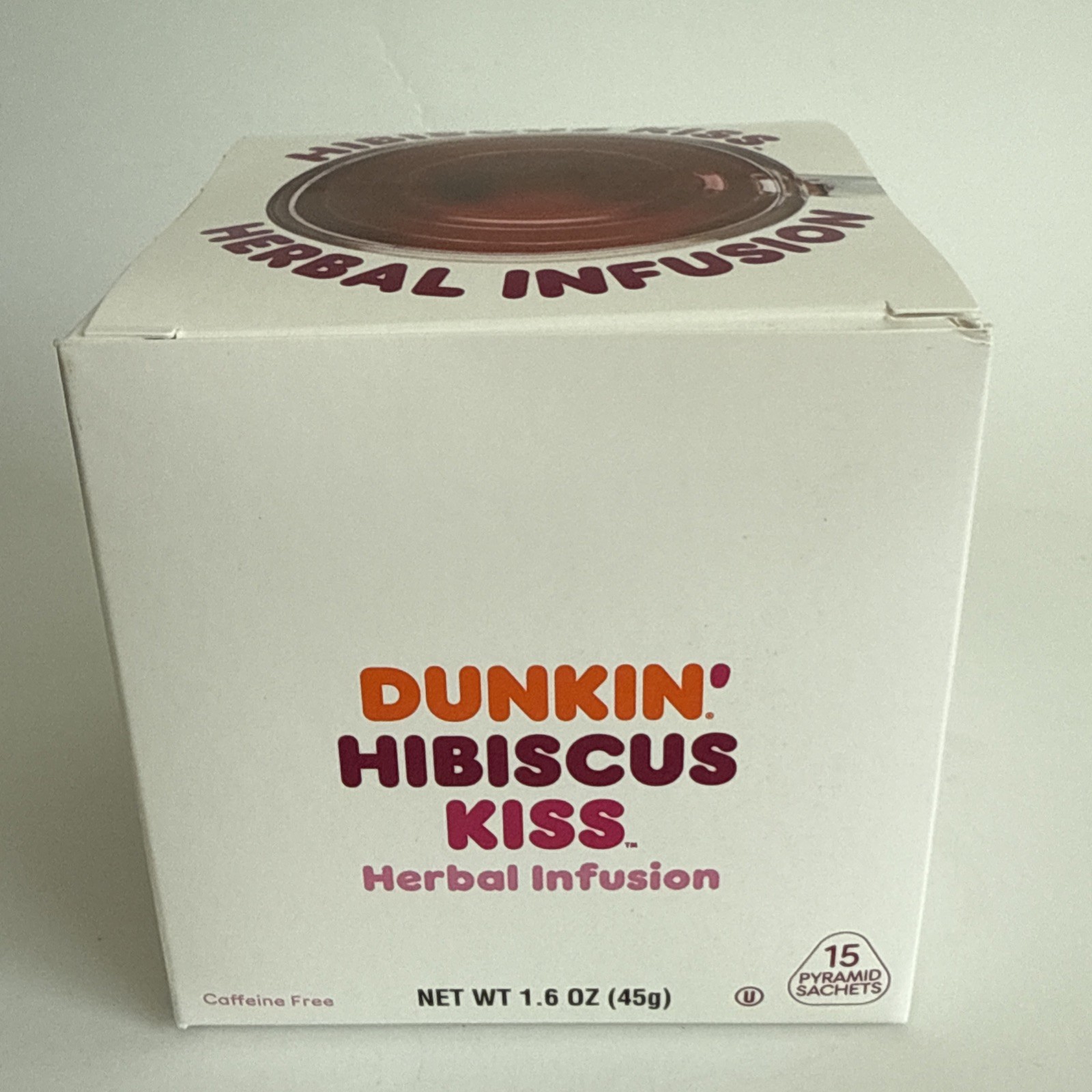 Dunkin Donuts Hibiscus Kiss Tea With 15 tea bags Herbal Infusion Natural Flavors