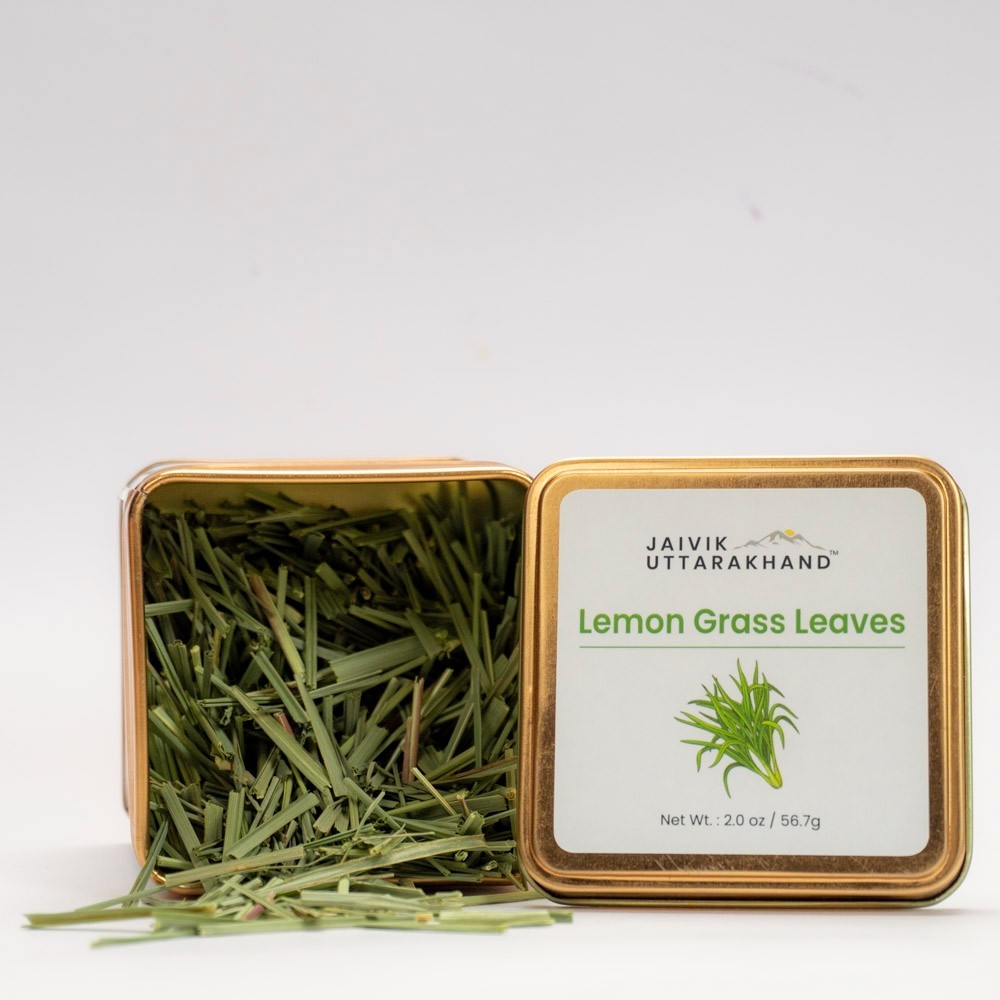 Jaivik Uttarakhand – Lemongrass Tea, Dried Cymbopogon Loose Leaves, fever grass