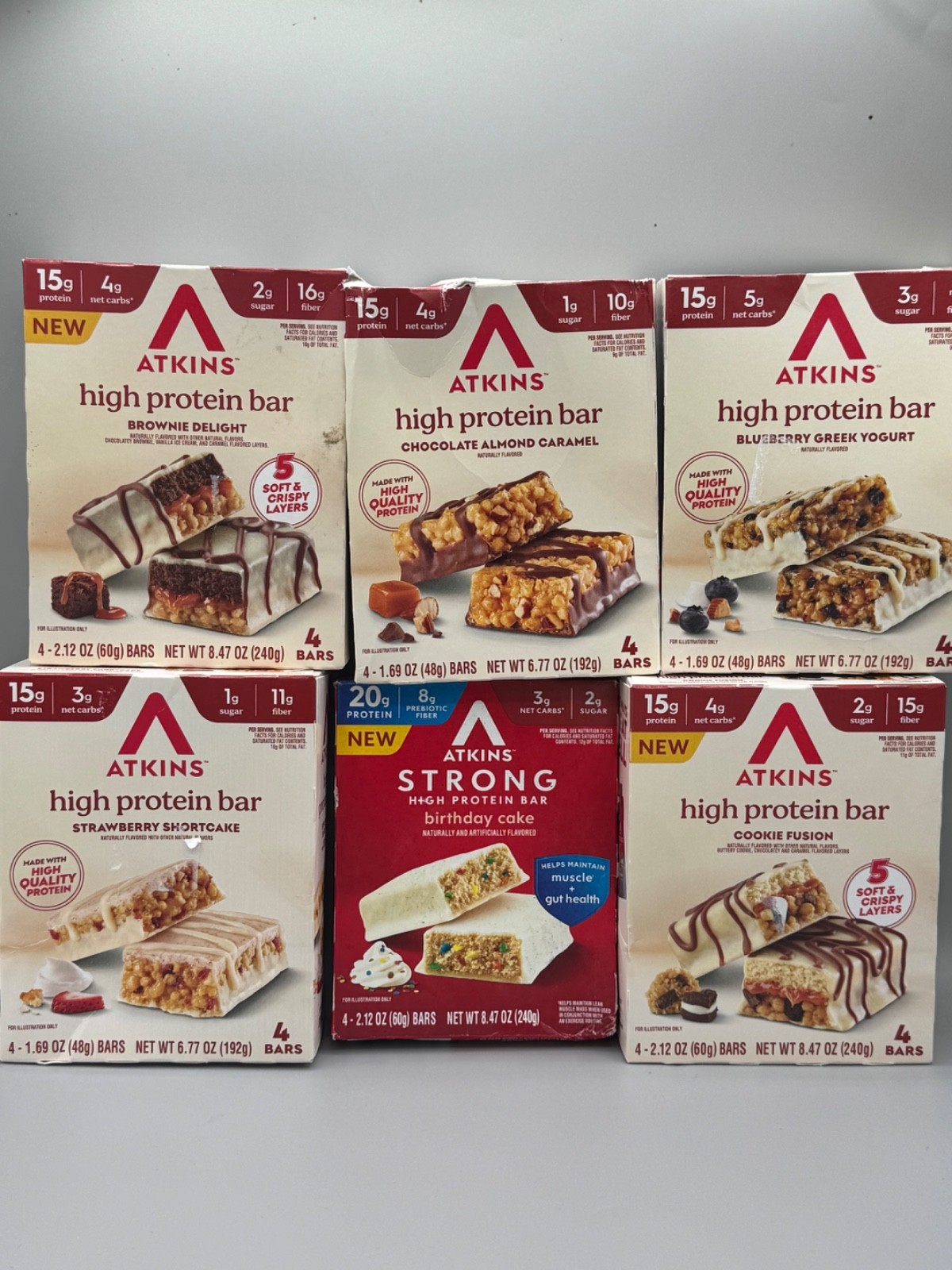 50 ****MEGA ASSORTMENT!** FLAVOR ATKINS MEAL BARS – ADVANTAG PROTEIN MEAL BARS