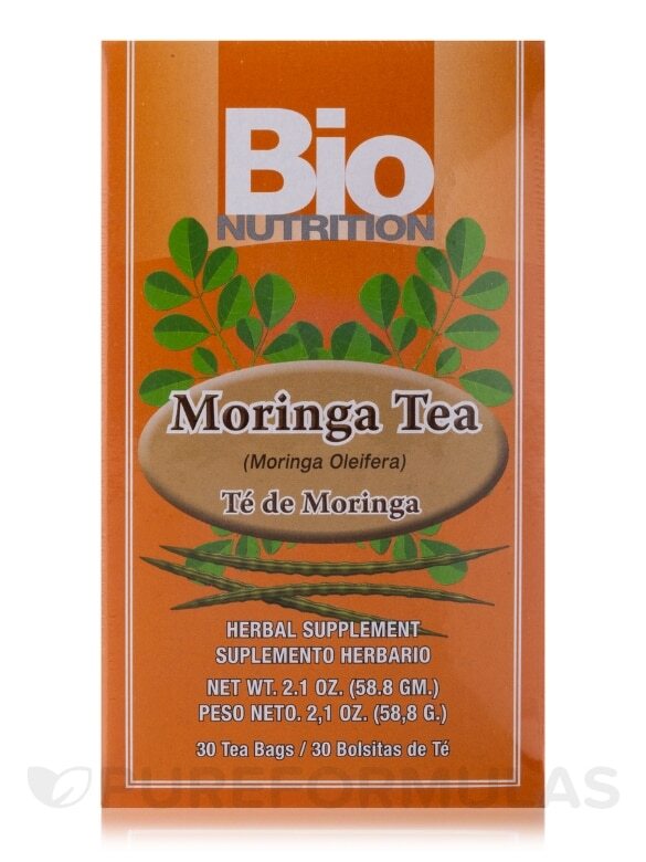 Bio Nutrition Moringa Tea (Moringa Oleifera) Herbal Supplement Caffeine Free