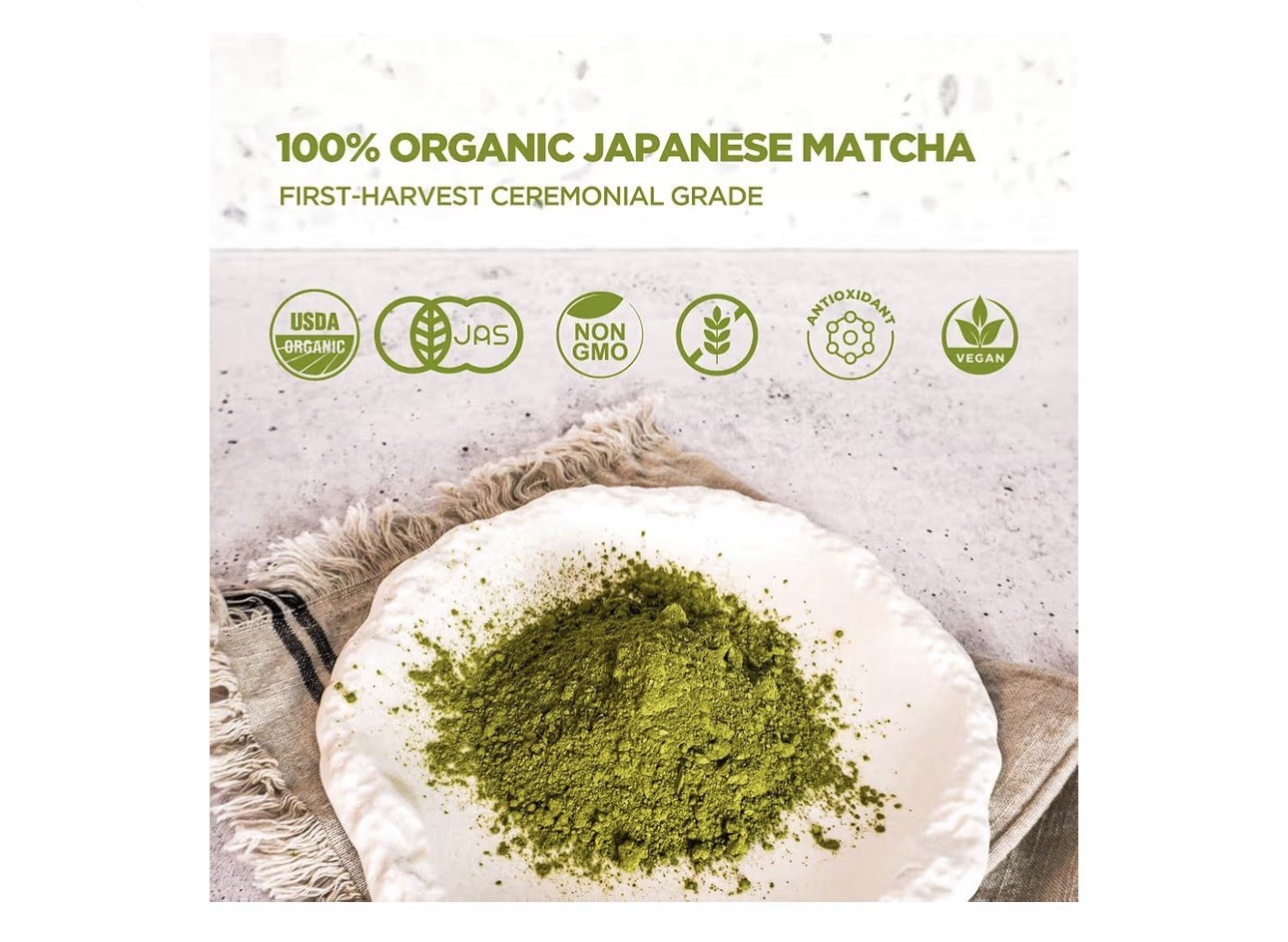 Organic Japanese Matcha Powder Ceremonial Uji Green Tea First Harvest 2×30g Tins