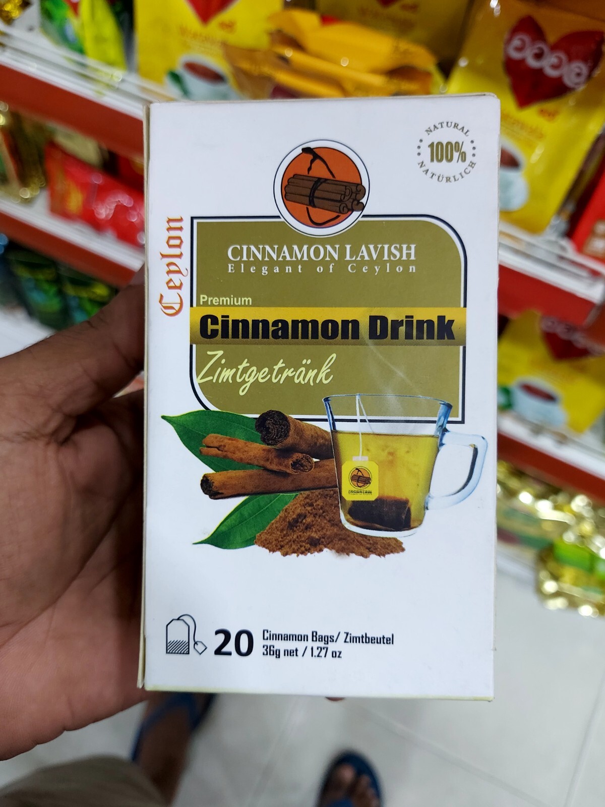 Tea Cinnamon Drink Herbal Bags Pure Natural Sugar Blood Balance Best Healthy