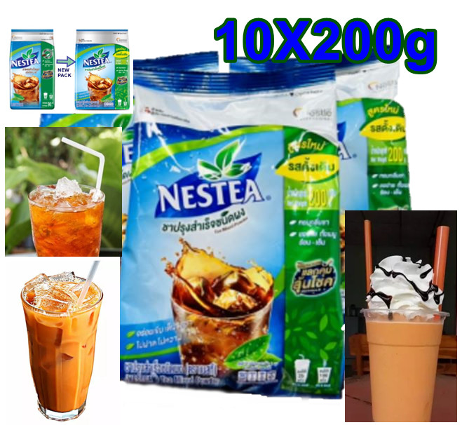 10 x 200 g. Nestle Nestea Unsweetened Instant Thai Tea Drink No Sugar