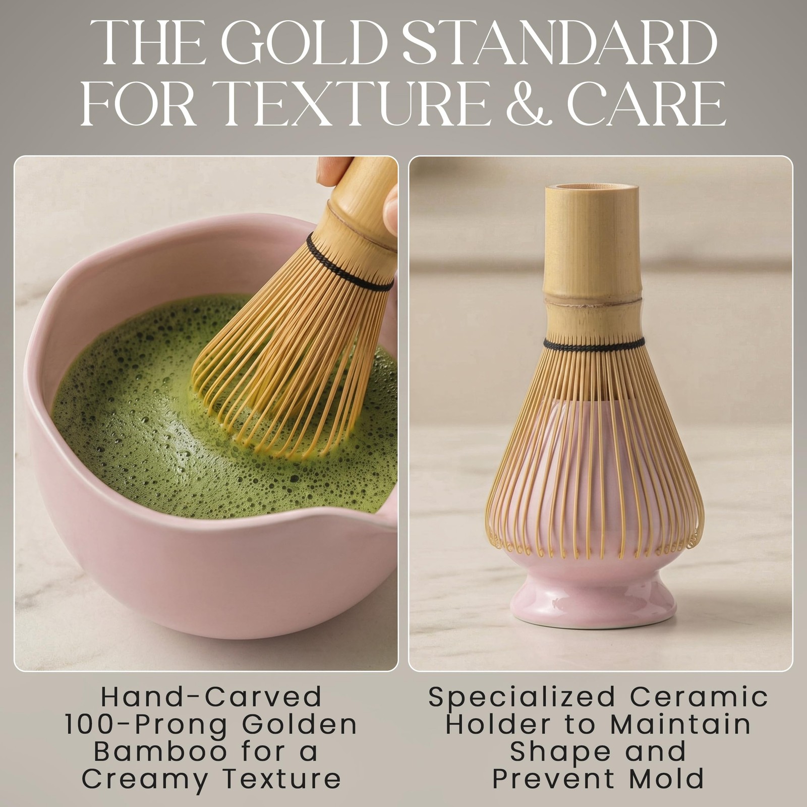 LIVEWELL RITUALS Matcha Whisk Set – Matcha Set Kit with Ceramic Matcha Bowl, …