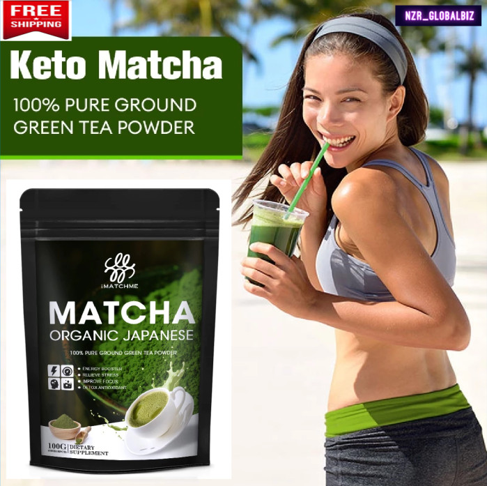100% Organic Matcha Japanese Green Tea Powder –Pure, Unsweetened –Keto Superfood